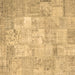 Square Patchwork Brown Transitional Rug, con1413brn