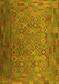 Southwestern Yellow Country Rug, con1414yw