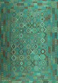 Southwestern Turquoise Country Rug, con1414turq