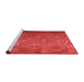 Country Red Washable Rugs