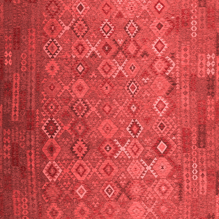 Machine Washable Southwestern Red Country Rug, wshcon1414red