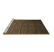 Sideview of Machine Washable Abstract Brown Contemporary Rug, wshcon1415brn