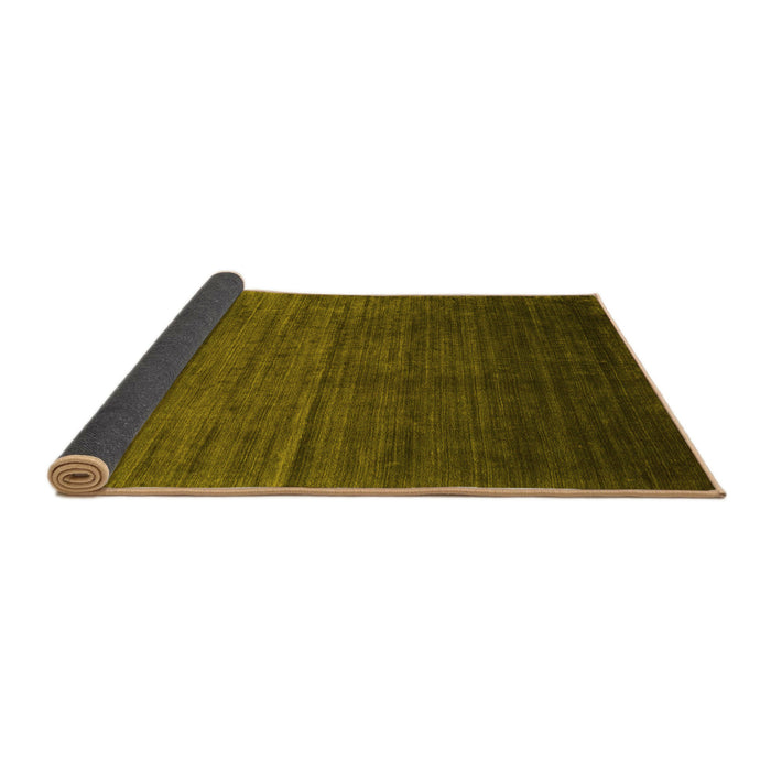 Sideview of Abstract Yellow Contemporary Rug, con1415yw