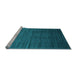 Sideview of Machine Washable Abstract Light Blue Contemporary Rug, wshcon1415lblu