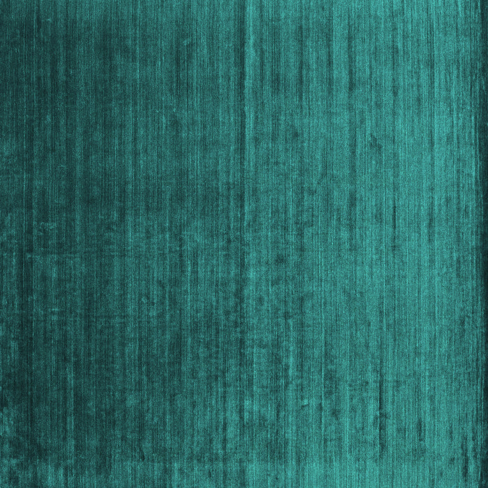 Square Machine Washable Abstract Turquoise Contemporary Area Rugs, wshcon1415turq