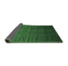 Sideview of Abstract Emerald Green Contemporary Rug, con1415emgrn