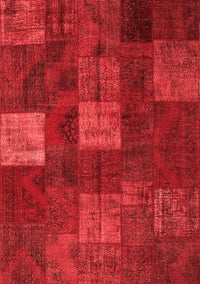 Patchwork Red Transitional Rug, con1416red