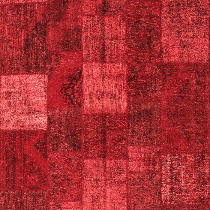 Patchwork Red Transitional Area Rugs