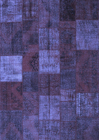 Patchwork Blue Transitional Rug, con1416blu