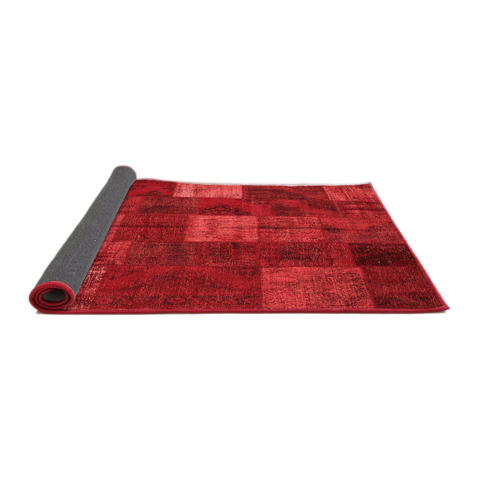 Patchwork Red Transitional Area Rugs