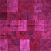 Square Patchwork Pink Transitional Rug, con1416pnk