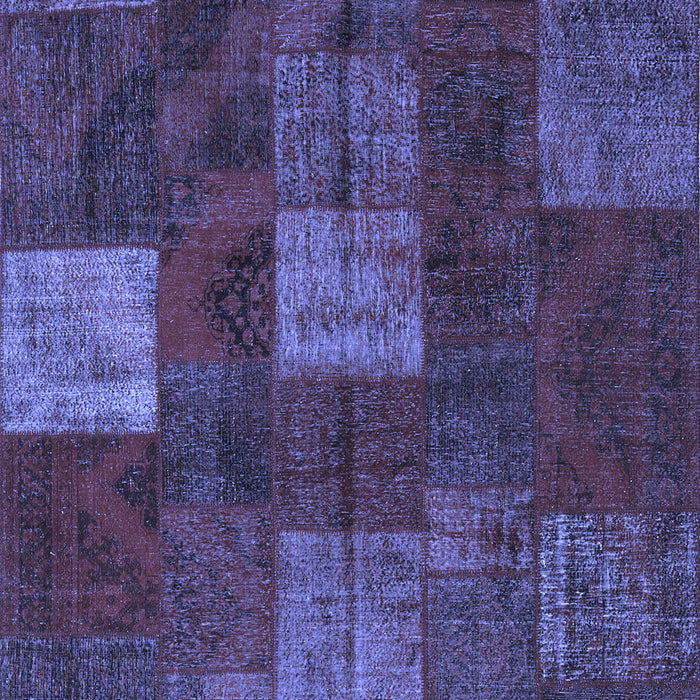 Patchwork Blue Transitional Rug, con1416blu