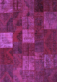 Patchwork Purple Transitional Rug, con1416pur