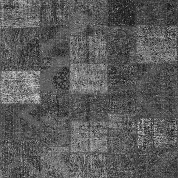 Serging Thickness of Patchwork Gray Transitional Rug, con1416gry