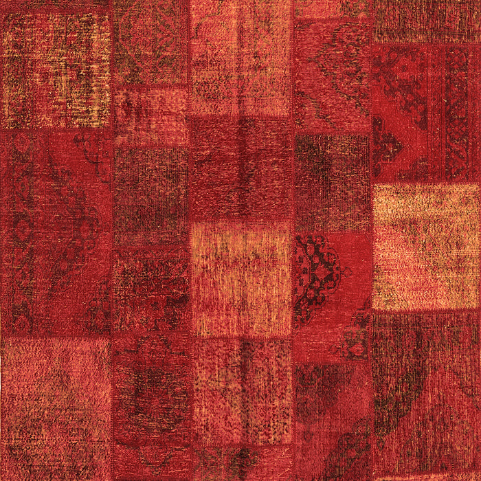Patchwork Orange Transitional Rug, con1416org