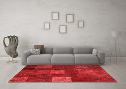 Transitional Red Washable Rugs