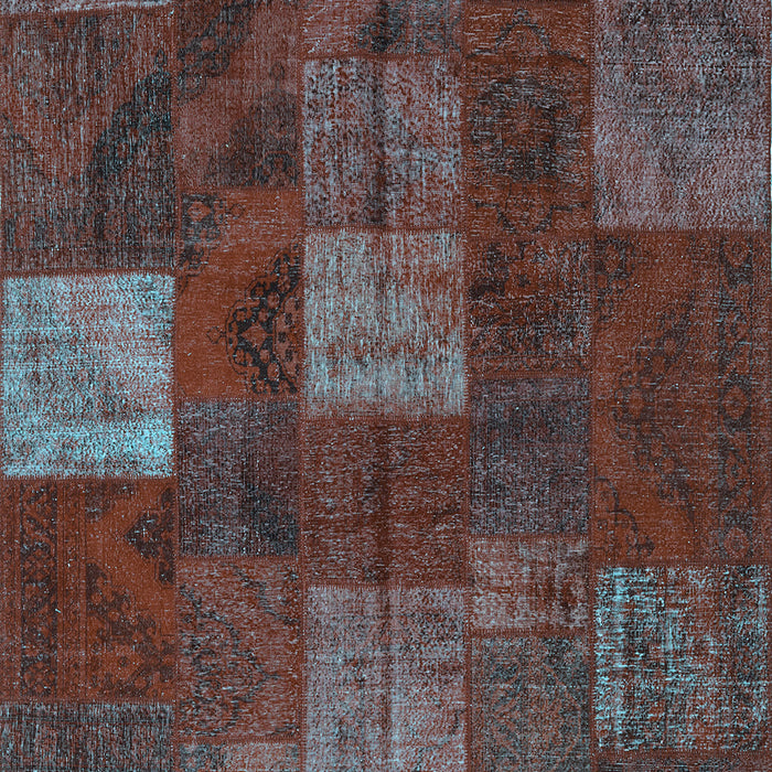 Patchwork Light Blue Transitional Rug, con1416lblu