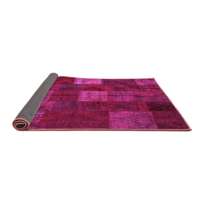 Sideview of Patchwork Pink Transitional Rug, con1416pnk