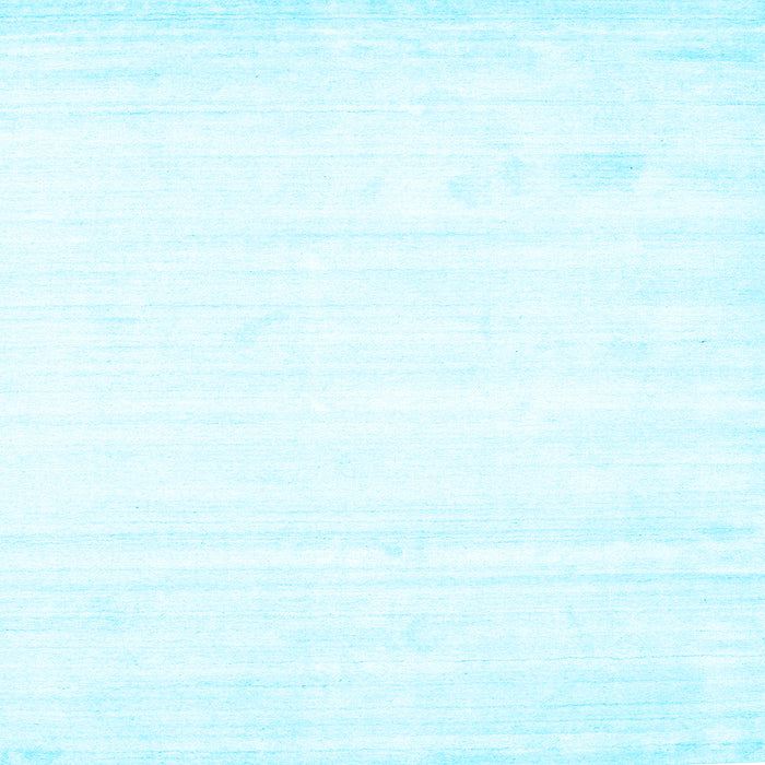 Square Machine Washable Solid Light Blue Modern Rug, wshcon1417lblu