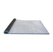 Sideview of Solid Blue Modern Rug, con1417blu