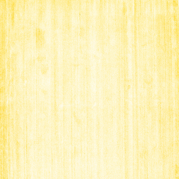 Square Solid Yellow Modern Rug, con1417yw