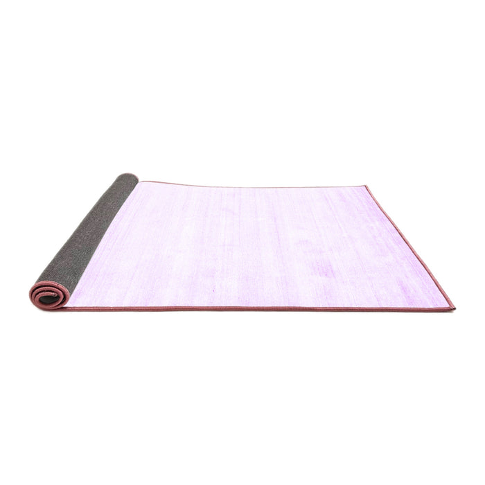 Sideview of Solid Purple Modern Rug, con1417pur