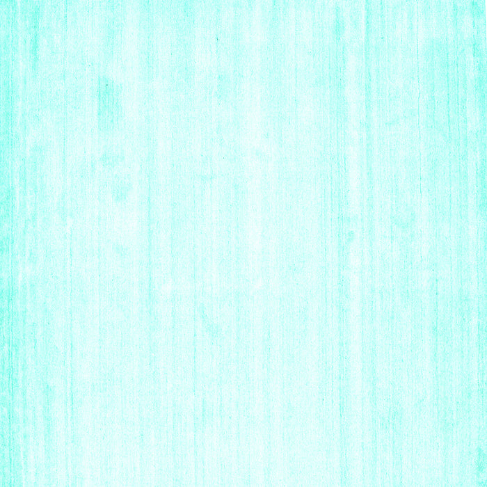 Square Solid Turquoise Modern Rug, con1417turq