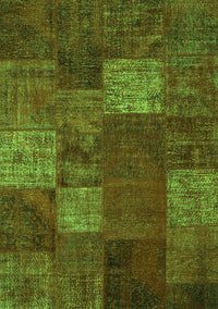 Patchwork Green Transitional Rug, con1418grn