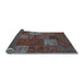 Sideview of Patchwork Light Blue Transitional Rug, con1418lblu