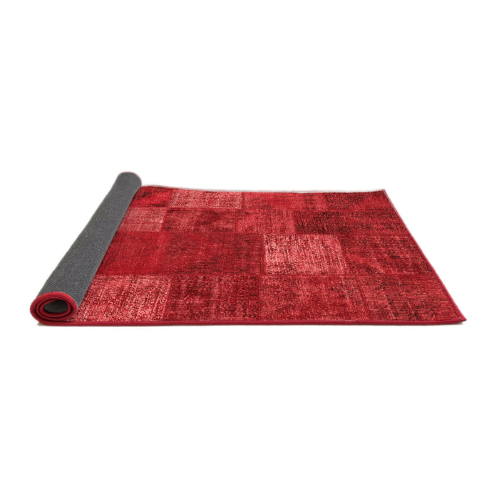 Patchwork Red Transitional Area Rugs