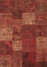 Patchwork Brown Transitional Rug, con1418brn