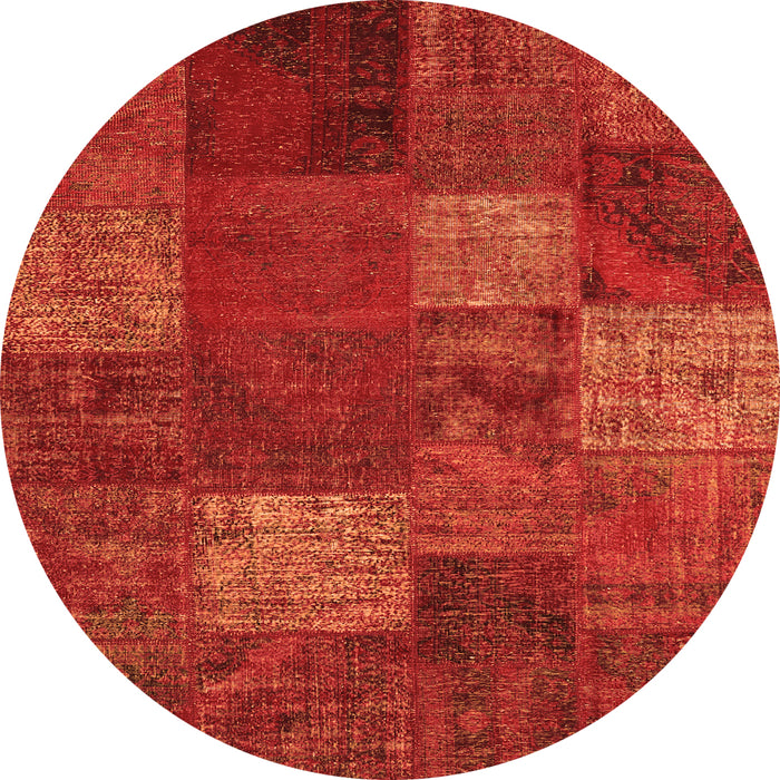 Machine Washable Patchwork Orange Transitional Area Rugs, wshcon1418org