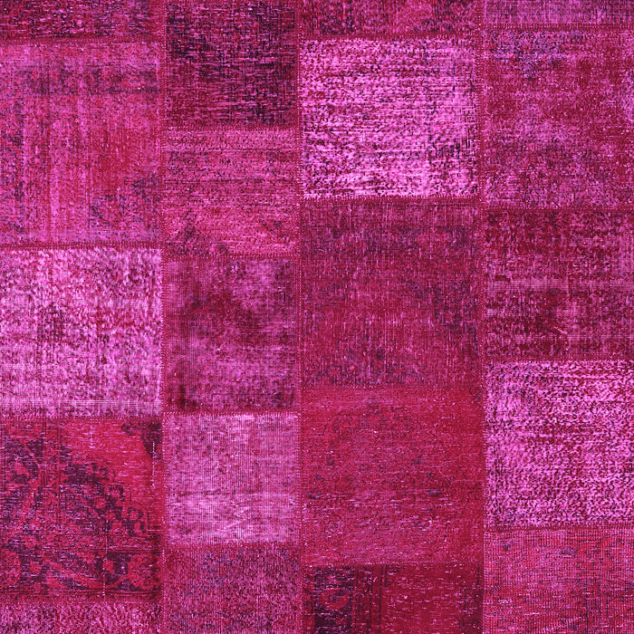 Patchwork Pink Transitional Rug, con1418pnk