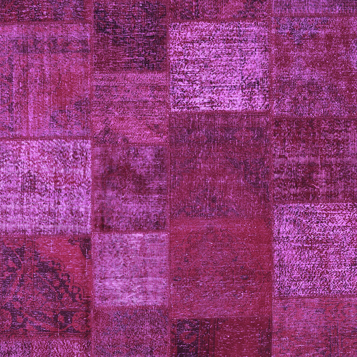 Machine Washable Patchwork Purple Transitional Area Rugs, wshcon1418pur