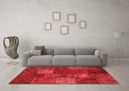 Transitional Red Washable Rugs