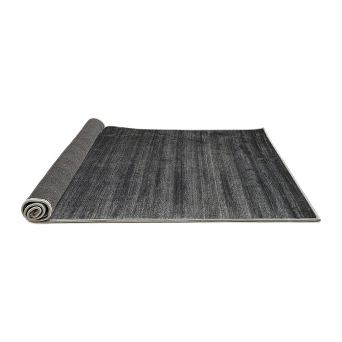 Thickness of Contemporary Carbon Gray Modern Rug, con1419