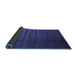 Sideview of Abstract Blue Contemporary Rug, con1419blu