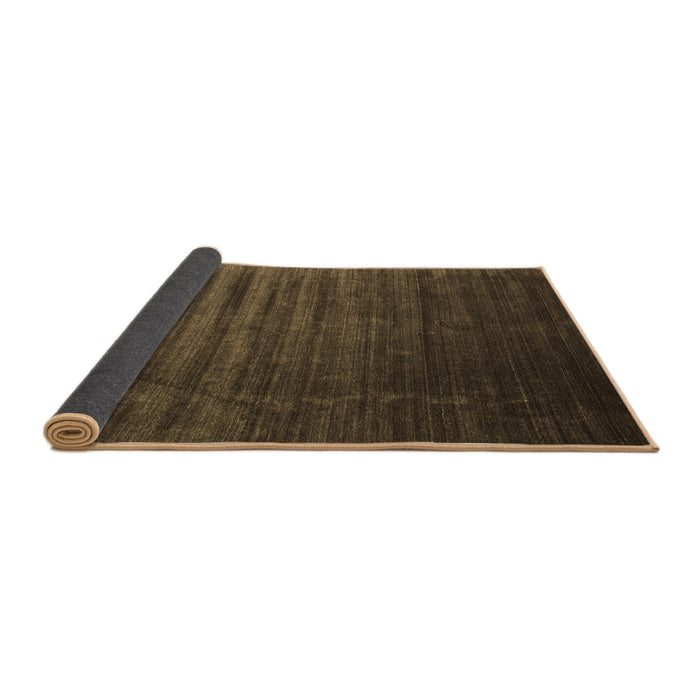 Sideview of Abstract Brown Contemporary Rug, con1419brn