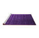 Sideview of Machine Washable Abstract Purple Contemporary Area Rugs, wshcon1419pur