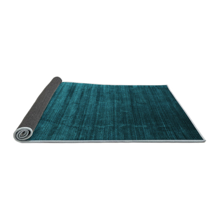 Sideview of Abstract Light Blue Contemporary Rug, con1419lblu
