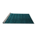 Sideview of Machine Washable Abstract Light Blue Contemporary Rug, wshcon1419lblu