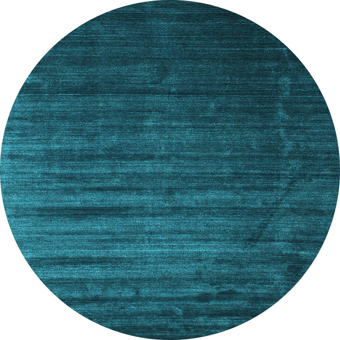 Round Machine Washable Abstract Light Blue Contemporary Rug, wshcon1419lblu