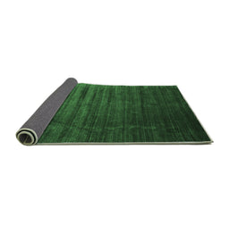 Sideview of Abstract Emerald Green Contemporary Rug, con1419emgrn
