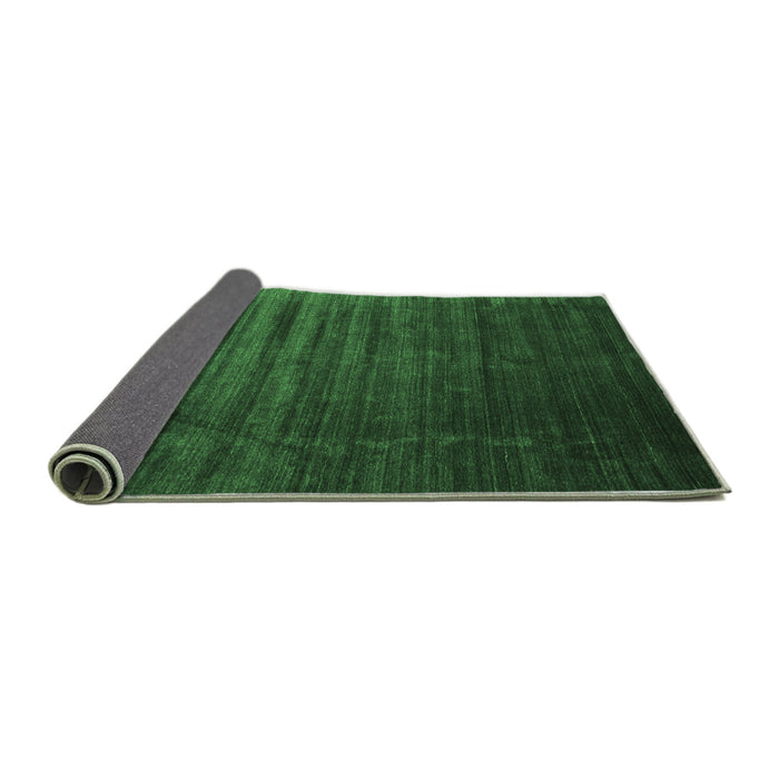 Sideview of Abstract Emerald Green Contemporary Rug, con1419emgrn
