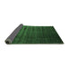 Sideview of Abstract Emerald Green Contemporary Rug, con1419emgrn