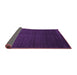 Sideview of Abstract Purple Contemporary Rug, con141pur