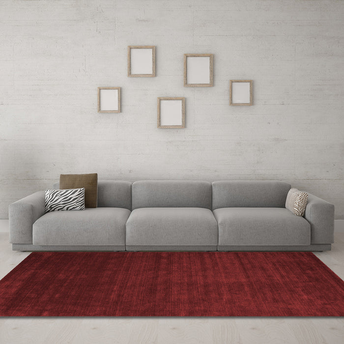 Contemporary Red Washable Rugs