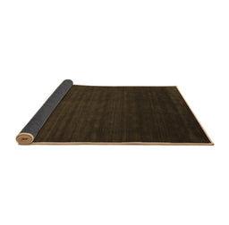 Sideview of Abstract Brown Contemporary Rug, con141brn