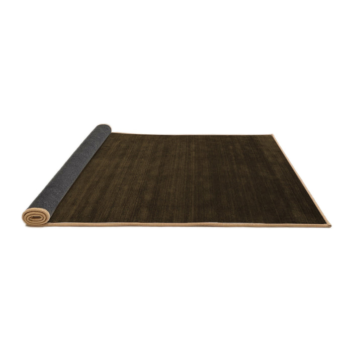 Sideview of Abstract Brown Contemporary Rug, con141brn