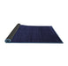 Sideview of Abstract Blue Contemporary Rug, con141blu